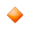 Small Orange Diamond emoji on Samsung